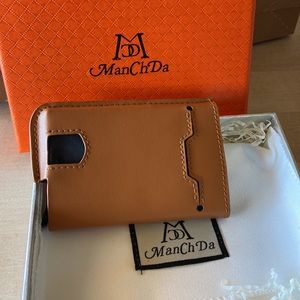 Leather card case RFID blocking